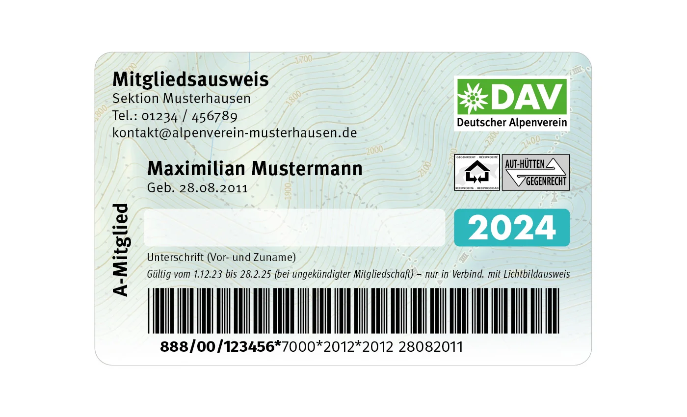 Der DAV Mitgliedsausweis | © DAV